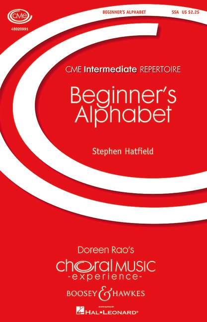 Hatfield, Stephen: Beginner's Alphabet&nbsp;&nbsp;für Kinderchor (SSA) und Klavier (Kontrabass, Drumset und Streichquart&nbsp;&nbsp;Partitur und Stimmen