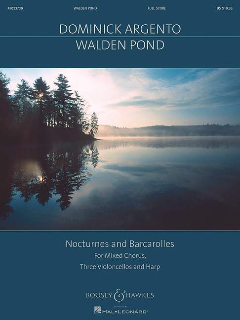 Walden pond&nbsp;&nbsp;für gem Chor, 3 Violoncelli und harfe&nbsp;&nbsp;Partitur
