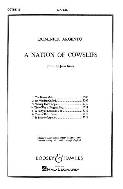 BHI45711 There was a naughty Boy&nbsp;&nbsp;for mixed chorus a cappella&nbsp;&nbsp;score
