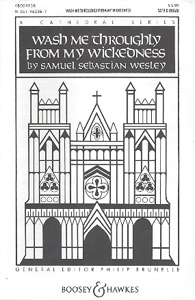 Wash me throughly from my Wickedness  for mixed chorus and organ  score