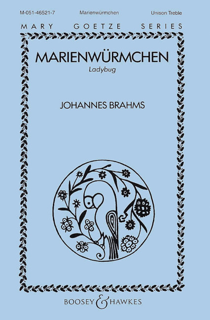 Marienwürmchen o. op.&nbsp;&nbsp;für Chor unisono und Klavier&nbsp;&nbsp;Chorpartitur