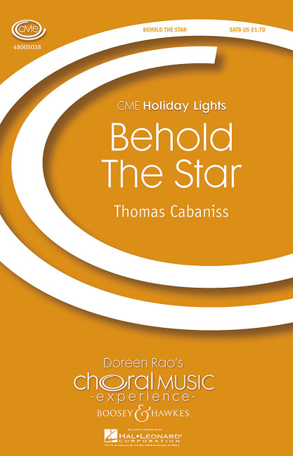Behold the Star&nbsp;&nbsp;für gem Chor (SATB) und Harfe (Klavier)&nbsp;&nbsp;Chorpartitur