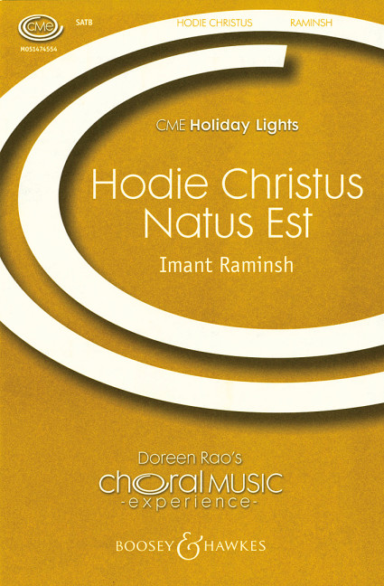 Hodie Christus natus est&nbsp;&nbsp;für gemischter Chor (SATB) und Orgel (Klavier)&nbsp;&nbsp;Chorpartitur