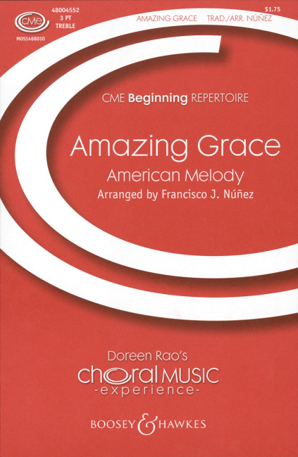 Amazing Grace  für Kinderchor (3 Stimmen) und Dudelsack (oder C- oder B-Instrument, o  Chorpartitur