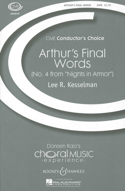 Nights in armor&nbsp;&nbsp;für gemischter Chor (SATB) a cappella&nbsp;&nbsp;Chorpartitur