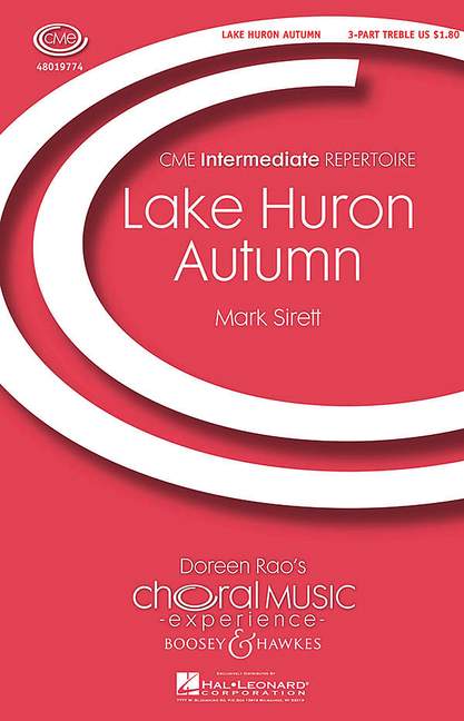 Sirett, Mark: Lake Huron Autumn&nbsp;&nbsp;für Kinderchor (SSA) und Schlagwerk&nbsp;&nbsp;Sing- und Spielpartitur