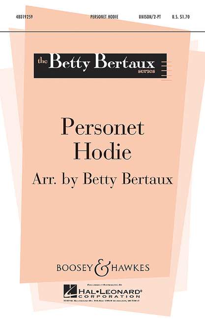 Personet Hodie&nbsp;&nbsp;für Kinderchor (unisono oder 2 Stimme), Flöte und Schlagwerk&nbsp;&nbsp;Sing- und Spielpartitur