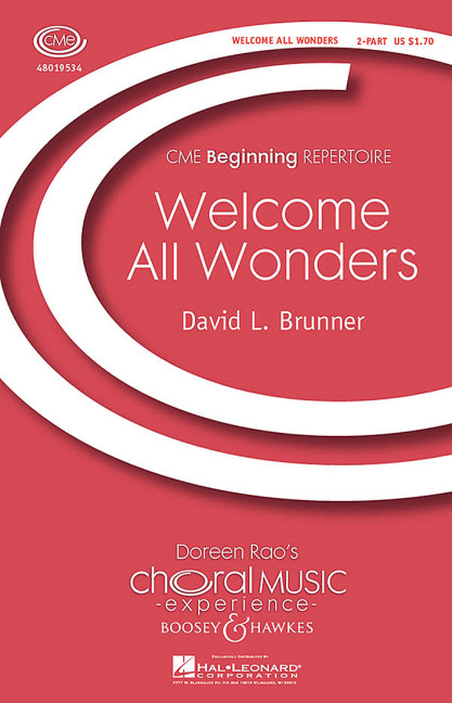 Brunner, David L.: Welcome All Wonders&nbsp;&nbsp;für Kinderchor und Klavier&nbsp;&nbsp;