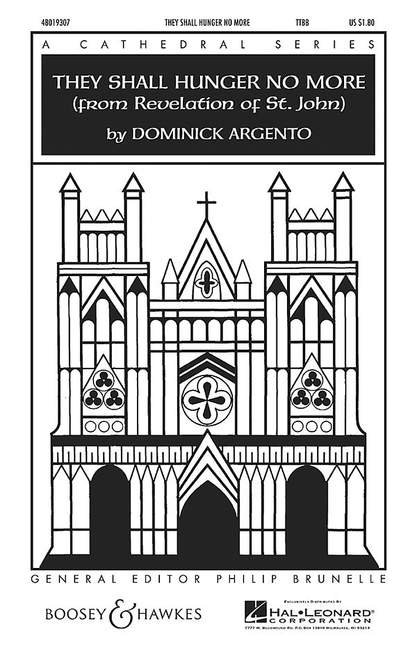 They Shall Hunger No More&nbsp;&nbsp;für Männerchor (TTBB) und Klavier&nbsp;&nbsp;Chorpartitur