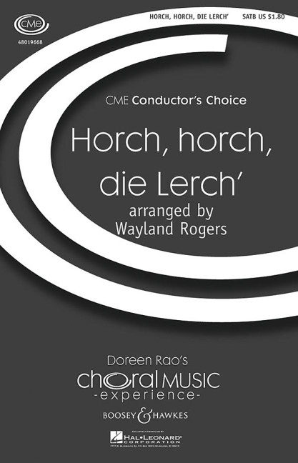 Horch, horch, die Lerch' D 889&nbsp;&nbsp;für gemischter Chor (SATB) und Klavier&nbsp;&nbsp;Chorpartitur