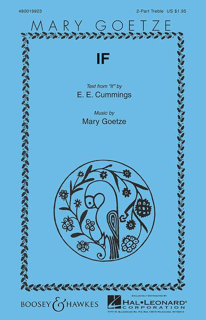 If&nbsp;&nbsp;für Kinderchor (SS) und Klavier&nbsp;&nbsp;Chorpartitur