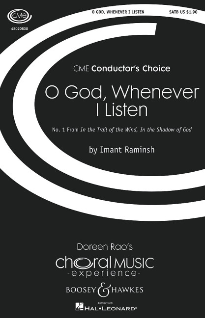 O God Whenever I Listen&nbsp;&nbsp;für gemischter Chor (SATB) und Klavier oder Orchester&nbsp;&nbsp;