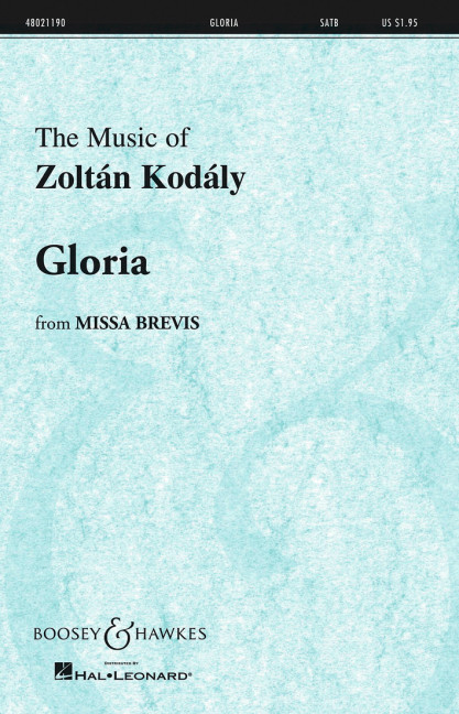 Gloria&nbsp;&nbsp;für gemischter Chor (SATB) und Orgel (Orchester)&nbsp;&nbsp;Chorpartitur
