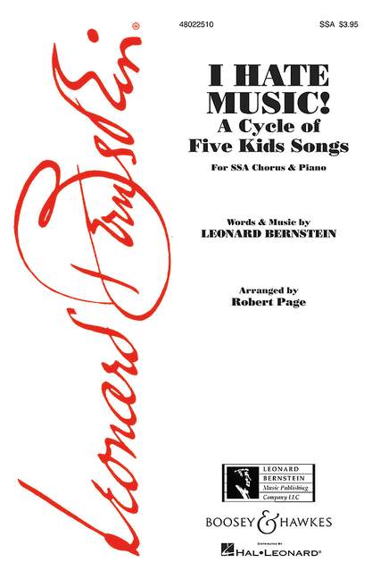 I hate Music&nbsp;&nbsp;for female chorus and piano&nbsp;&nbsp;score