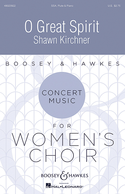 O great Spirit&nbsp;&nbsp;für Frauenchor, Flöte und Klavier&nbsp;&nbsp;Partitur