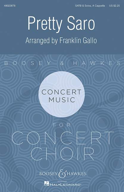 M-051-48407-2  Pretty Saro&nbsp;&nbsp;für gemischten Chor (SATB divisi) a cappella&nbsp;&nbsp;Chorpartitur