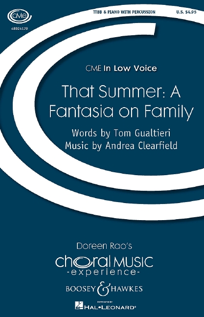 That Summer - A Fantasia on Family&nbsp;&nbsp;für Männerchor, Klavier und Schlagwerk&nbsp;&nbsp;Chorpartitur