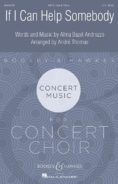 If I can help somebody&nbsp;&nbsp;für gem Chor, Solo und Klavier&nbsp;&nbsp;Chorpartitur
