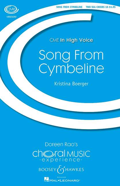 Boerger, Kristina: Song From Cymbeline&nbsp;&nbsp;für 2 Chöre (SSAA/SSAA) a cappella&nbsp;&nbsp;Chorpartitur