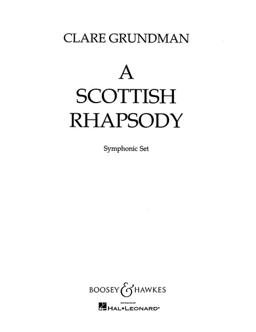 A Scottish Rhapsody QMB 415  für Blasorchester  Partitur und Stimmen