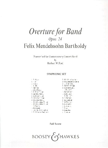Ouvertüre op.24&nbsp;&nbsp;für Blasorchester&nbsp;&nbsp;Partitur
