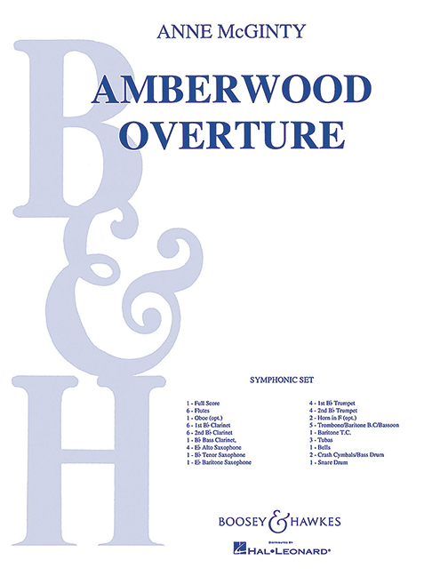 Amberwood Overture QMB 486&nbsp;&nbsp;für Blasorchester&nbsp;&nbsp;Partitur und Stimmen