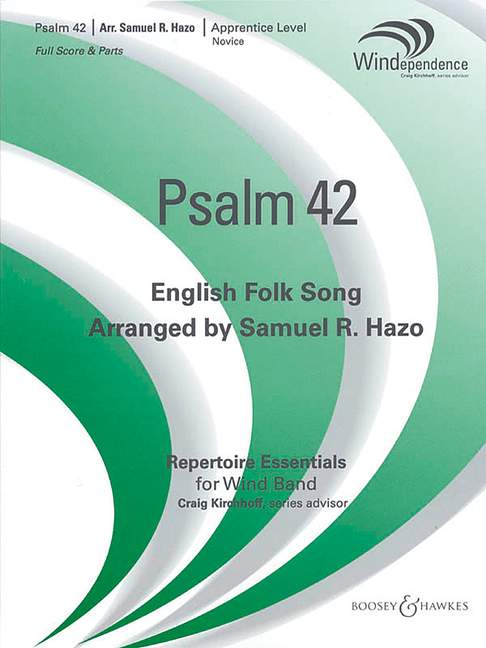 Psalm 42&nbsp;&nbsp;für Blasorchester und Streicher (ad libitum)&nbsp;&nbsp;Partitur und Stimmen