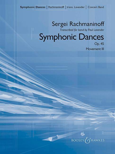 Rachmaninoff, Sergei Wassiljewitsch: Symphonic Dances op. 45&nbsp;&nbsp;für Blasorchester&nbsp;&nbsp;Partitur