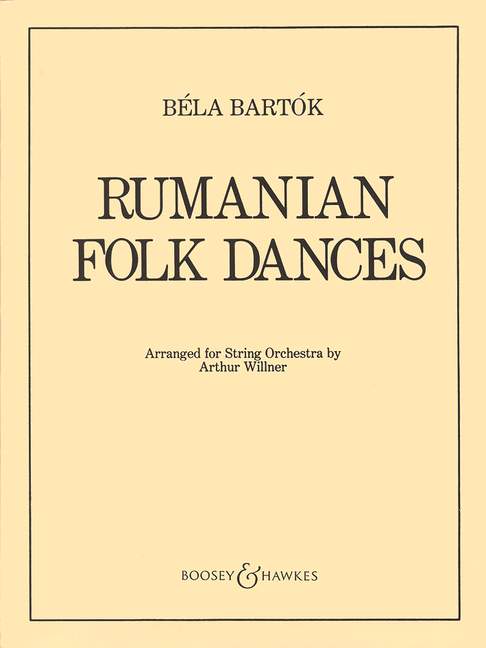 Rumanian Folk Dances&nbsp;&nbsp;for string orchestra&nbsp;&nbsp;score and parts