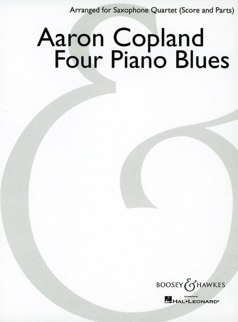 Four Piano Blues&nbsp;&nbsp;for 4 saxophones (SATB)&nbsp;&nbsp;score and parts