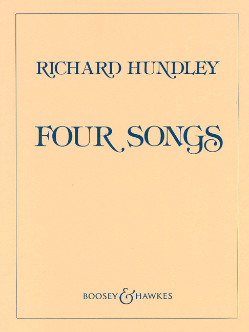 Four Songs&nbsp;&nbsp;für Gesang und Klavier&nbsp;&nbsp;