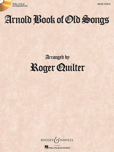 Arnold Book of Old Songs  (+ CD)&nbsp;&nbsp;für hohe Singstimme und Klavier&nbsp;&nbsp;