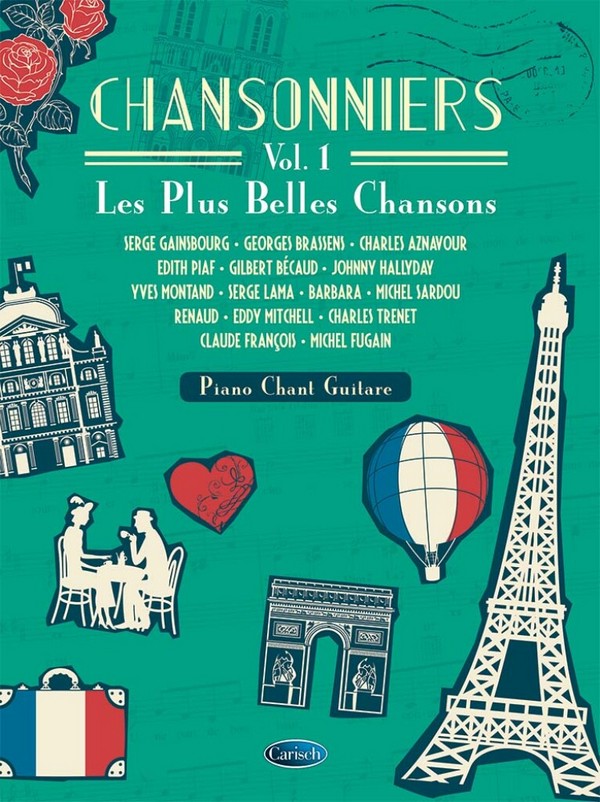 Chansonniers vol.1&nbsp;&nbsp;pour chant, piano et guitare&nbsp;&nbsp;Songbook