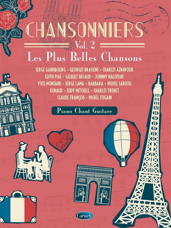 Chansonniers vol.2&nbsp;&nbsp;pour chant, piano et guitare&nbsp;&nbsp;Songbook