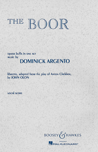 The Boor&nbsp;&nbsp;&nbsp;&nbsp;Klavierauszug