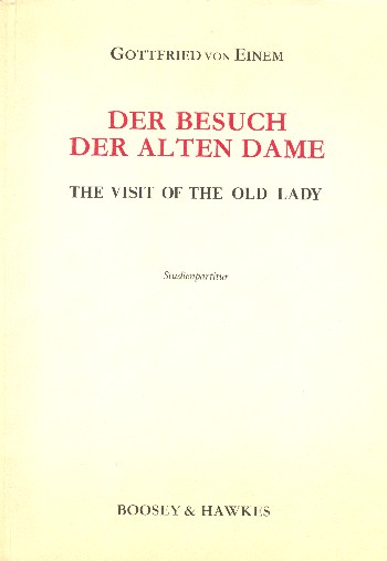 Der Besuch der alten Dame op. 35 HPS 882    Studienpartitur