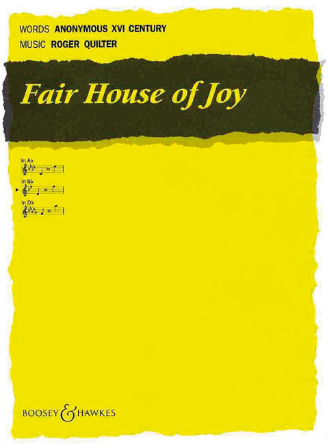 Fair House of Joy op. 12/7  für Gesang und Klavier  