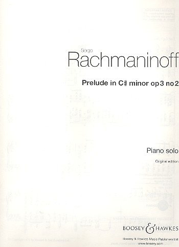 Prelude cis-Moll op. 3/2  für Klavier  