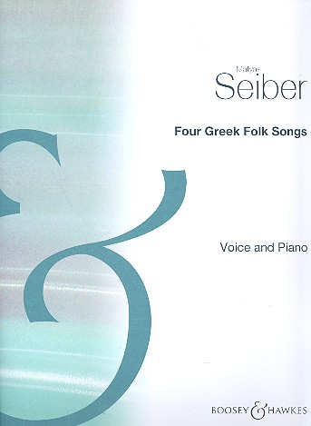 Four Greek Folksongs  für hohe Singstimme und Streichorchester oder Streichquartett  Klavierauszug