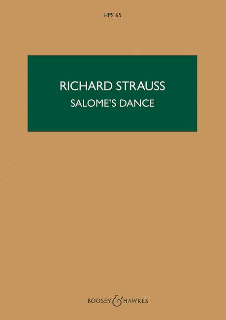 Strauss, Richard, Salome op. 54 HPS 65&nbsp;&nbsp;für Orchester&nbsp;&nbsp;Studienpartitur