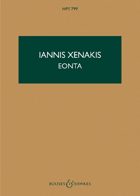 Eonta  für 2 Trompeten, 3 Tenorposaunen und Klavier  Studienpartitur