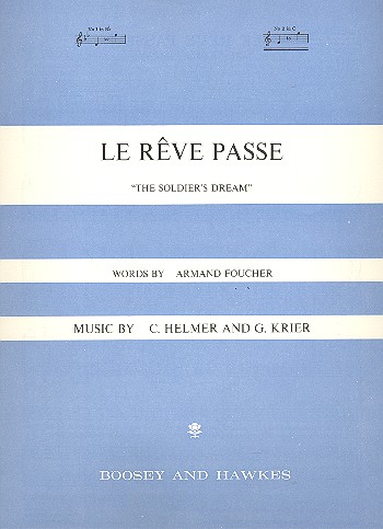 Le reve passe&nbsp;&nbsp;for high voice and piano (en)&nbsp;&nbsp;