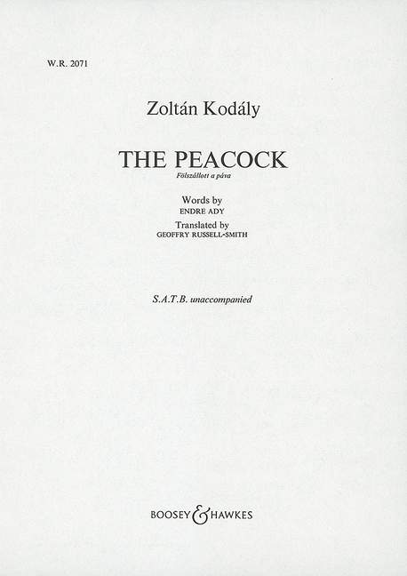The Peacock&nbsp;&nbsp;für gemischter Chor (SATB) a cappella&nbsp;&nbsp;Chorpartitur
