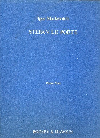 Stéfan le Poète&nbsp;&nbsp;für Klavier&nbsp;&nbsp;