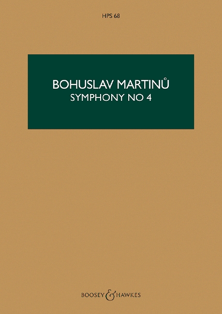 Symphonie Nr. 4 H 305 HPS 68&nbsp;&nbsp;für Orchester&nbsp;&nbsp;Studienpartitur