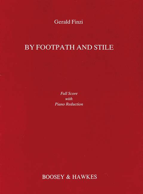By Footpath and Stile op.2  für Bariton und Streichquartett  Partitur mit Klavierauszug