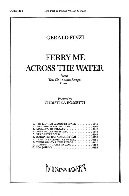 Ten Children's Songs op. 1/7  für Chor (SS) und Klavier  Chorpartitur