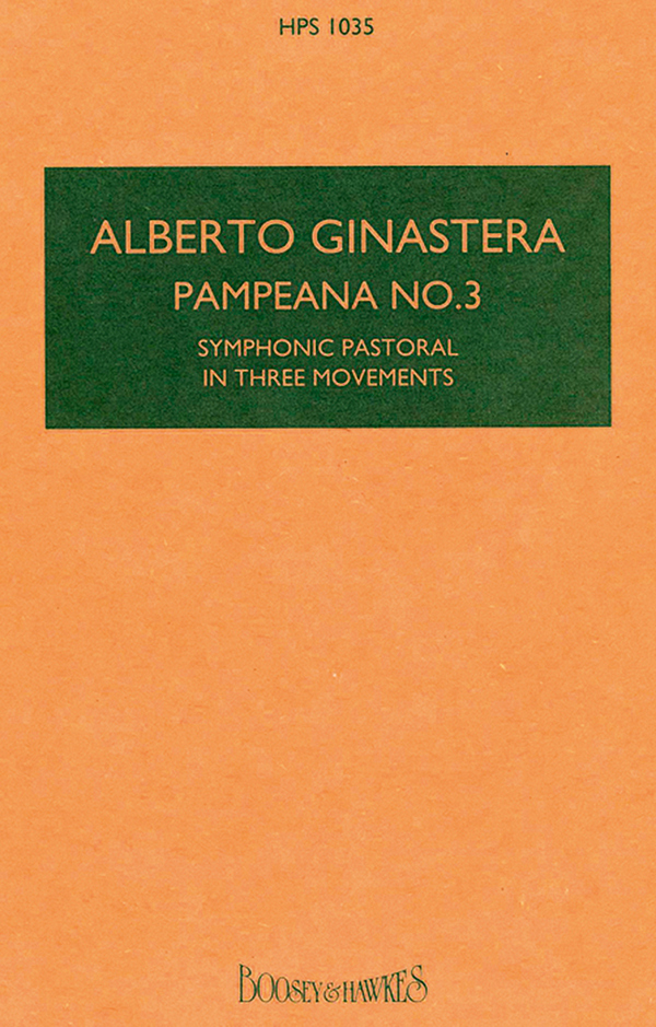 Pampeana Nr.3 op.24  für Orchester  Studienpartitur