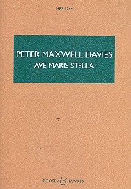 Ave Maris Stella HPS 1264  für Flöte (Alt-Querflöte), Klarinette (Basset Klarinette), Marimbaphon  Studienpartitur