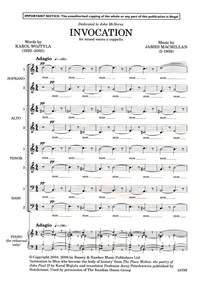 Invocation&nbsp;&nbsp;für gemischter Chor (SATB) a cappella&nbsp;&nbsp;Chorpartitur